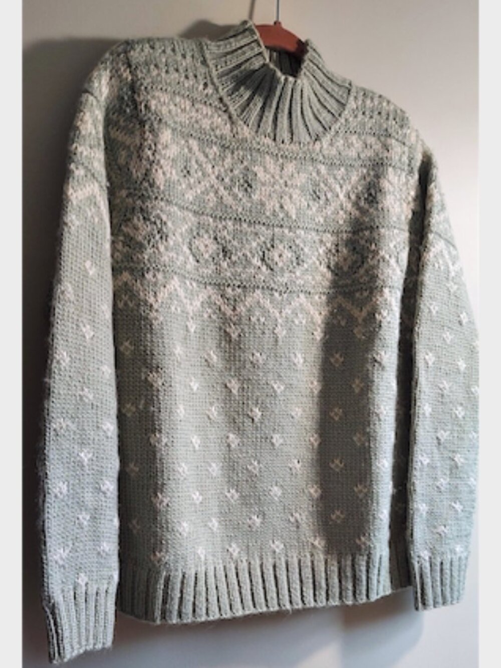 Vintage Hand Knit Ralph Lauren Snowflake Sweater
